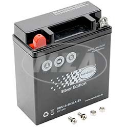 AGM-Batterie 6V 11,0 Ah wartungsfrei für Simson S50, S51, S70, SR50, MZ TS150, TS250, TS250/1